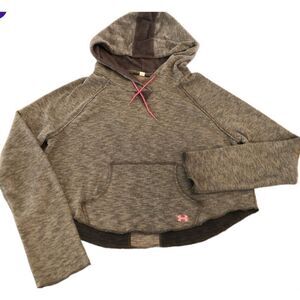 Under Armour gray cropped hoodie